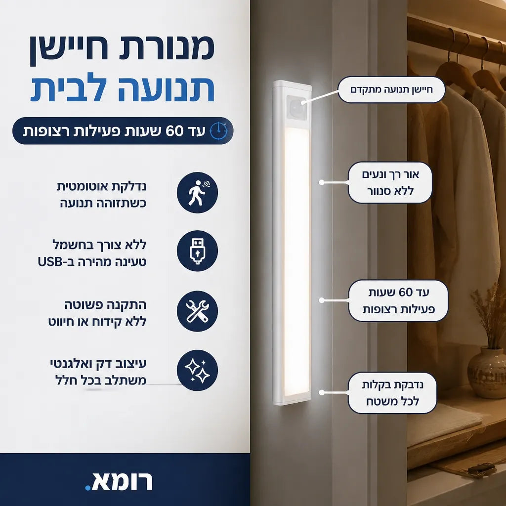 מנורת חיישן תנועה